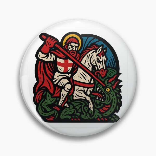 Item preview, St. George and the Dragon – Medieval Style Artwork designed and sold by SwishyGarage.