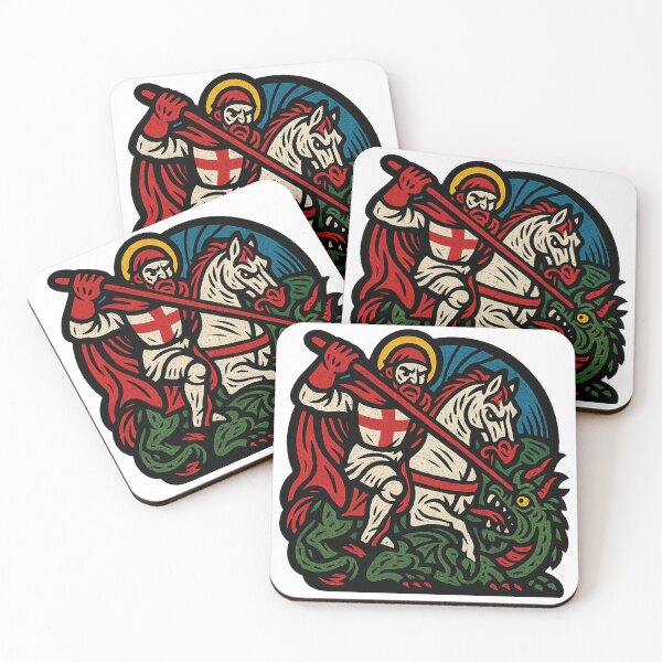 Item preview, St. George and the Dragon – Medieval Style Artwork designed and sold by SwishyGarage.
