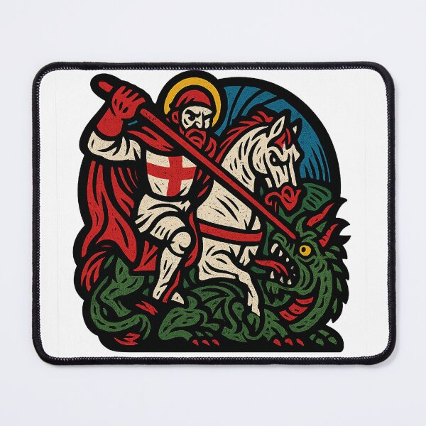 Item preview, St. George and the Dragon – Medieval Style Artwork designed and sold by SwishyGarage.