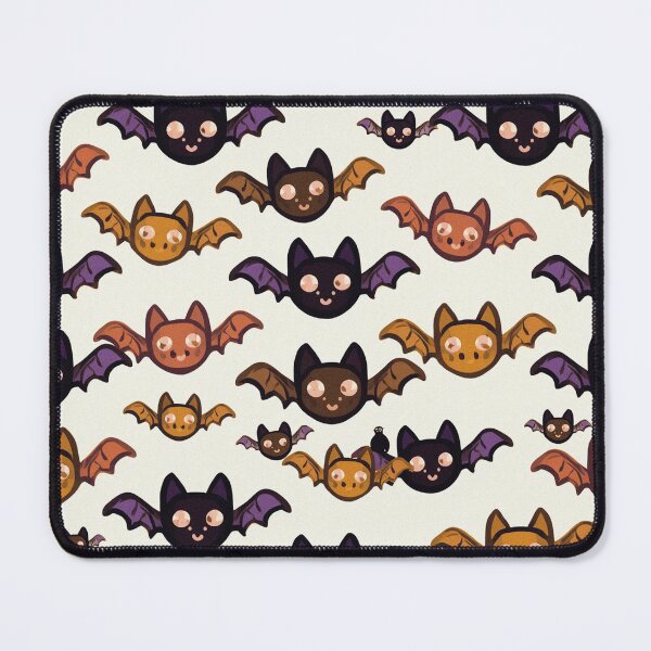 Item preview, Cute kawaii Halloween Bats pattern art designed and sold by Vintage Designs +.