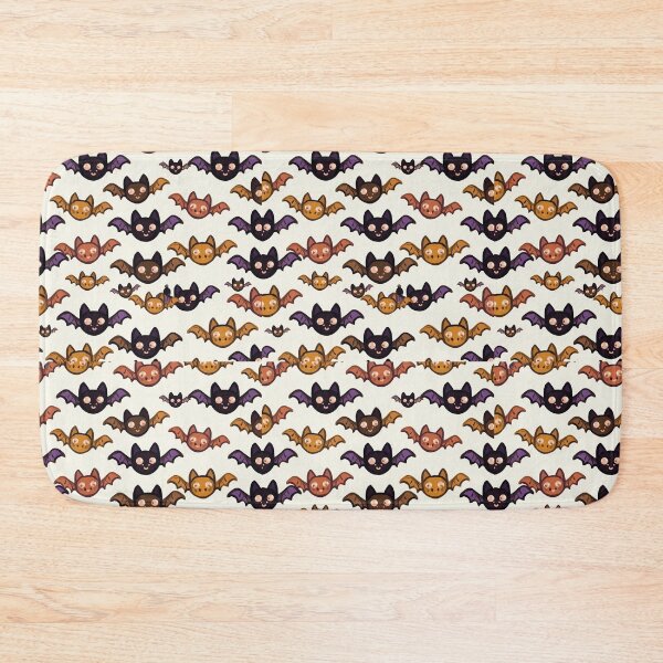 Item preview, Cute kawaii Halloween Bats pattern art designed and sold by Vintage Designs +.