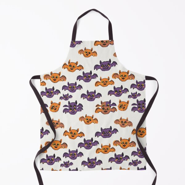 Item preview, Cute kawaii Halloween Bats pattern art designed and sold by Vintage Designs +.