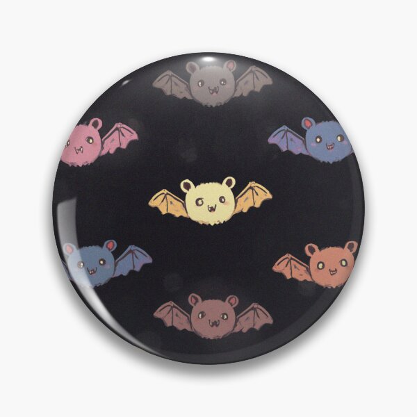 Item preview, Cute kawaii Halloween Bats pattern art designed and sold by Vintage Designs +.