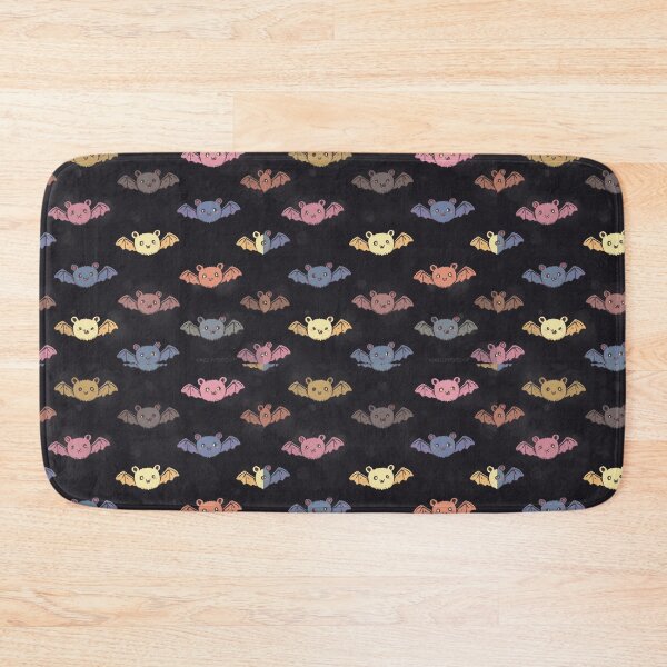 Item preview, Cute kawaii Halloween Bats pattern art designed and sold by Vintage Designs +.