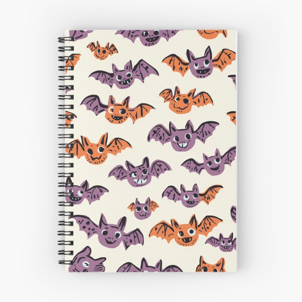 Item preview, Cute kawaii Halloween Bats pattern art designed and sold by Vintage Designs +.
