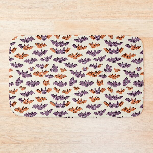 Item preview, Cute kawaii Halloween Bats pattern art designed and sold by Vintage Designs +.