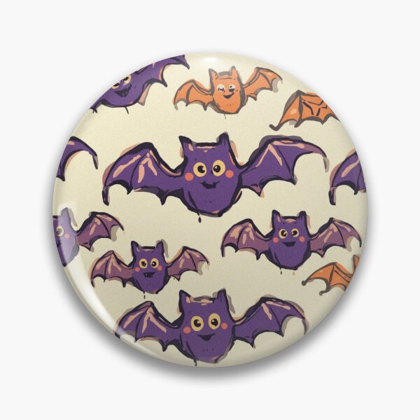 Item preview, f Cute kawaii Halloween Bats pattern art designed and sold by Vintage Designs +.