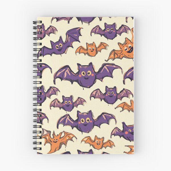Item preview, f Cute kawaii Halloween Bats pattern art designed and sold by Vintage Designs +.