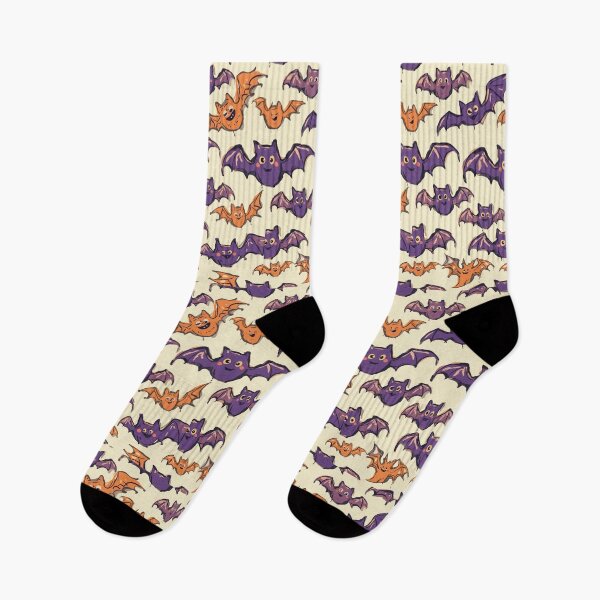 Item preview, f Cute kawaii Halloween Bats pattern art designed and sold by Vintage Designs +.