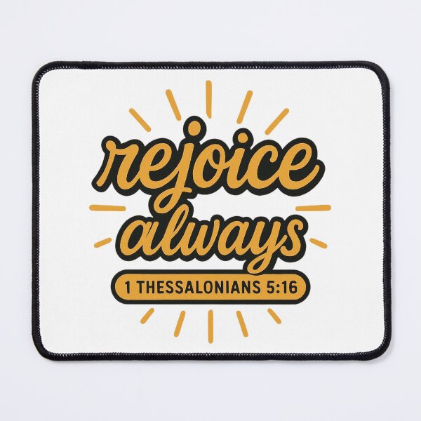 Item preview, "Rejoice Always" Bible Verse Typography Design. designed and sold by loveandlightrb.