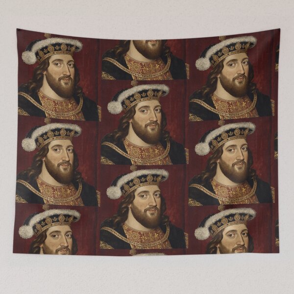 Item preview, Vintage portrait art Of a King in the  Tudor Era Renaissance European Royaly  designed and sold by Vintage Designs +.