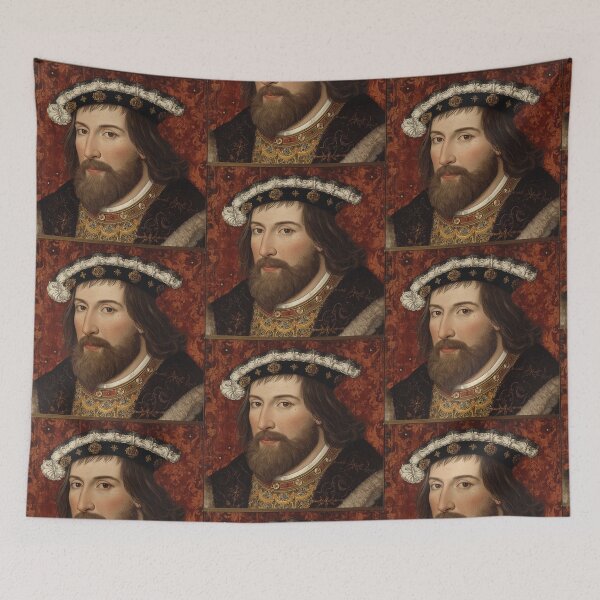 Item preview, Vintage portrait art Of a King in the  Tudor Era Renaissance European Royaly  designed and sold by Vintage Designs +.