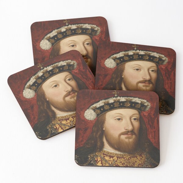 Item preview, Vintage portrait art Of a King in the  Tudor Era Renaissance European Royaly  designed and sold by Vintage Designs +.