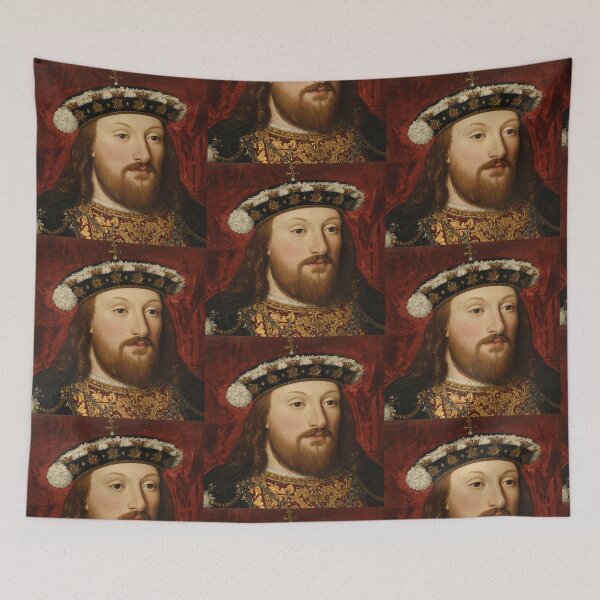 Item preview, Vintage portrait art Of a King in the  Tudor Era Renaissance European Royaly  designed and sold by Vintage Designs +.