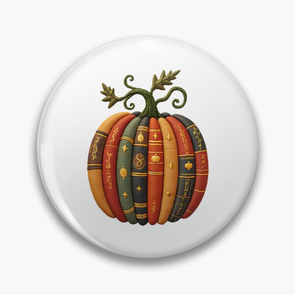 Item preview, Pumpkin Book Stack Vintage Fall Halloween Library Design designed and sold by ArtDesignTp.