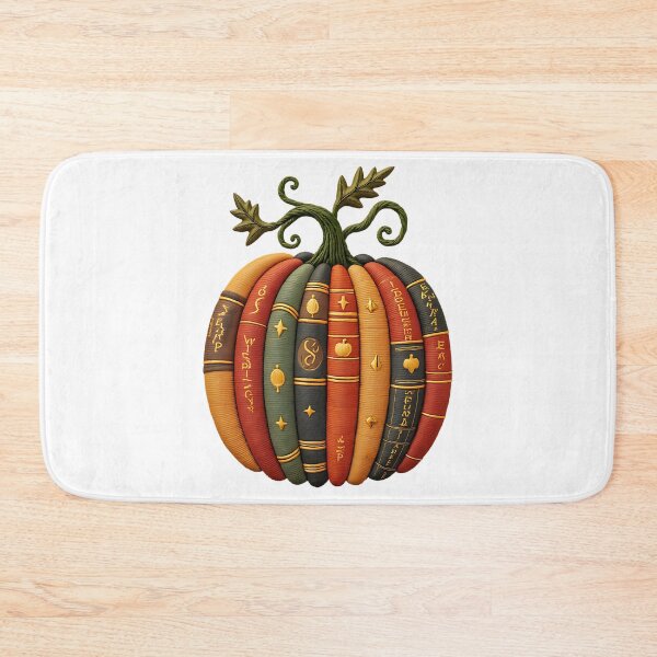 Item preview, Pumpkin Book Stack Vintage Fall Halloween Library Design designed and sold by ArtDesignTp.