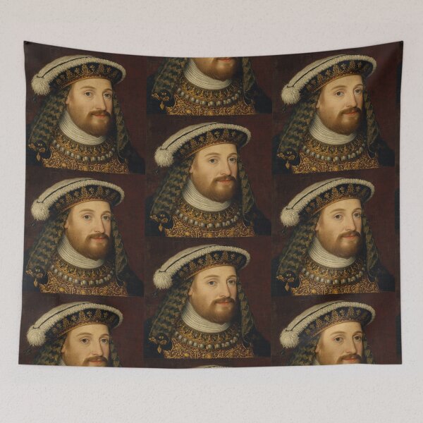 Item preview, intage portrait art Of a King in the  Tudor Era Renaissance European Royaly  designed and sold by Vintage Designs +.