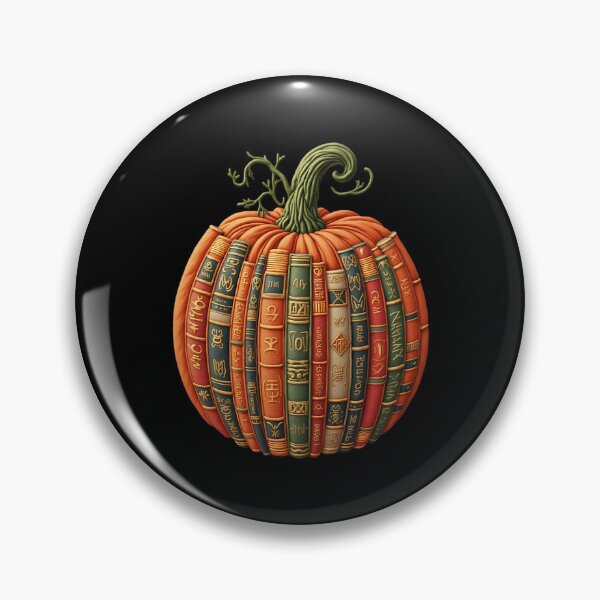 Item preview, Fall Pumpkin Book Stack Halloween Library Reading Design designed and sold by ArtDesignTp.