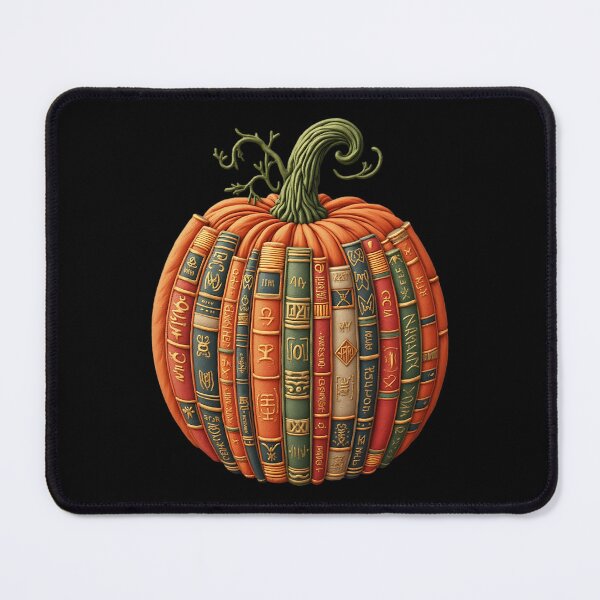 Item preview, Fall Pumpkin Book Stack Halloween Library Reading Design designed and sold by ArtDesignTp.