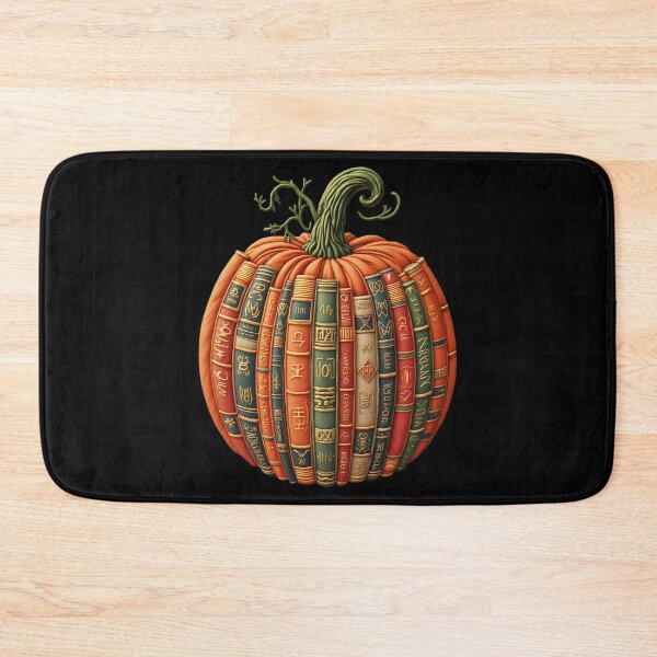 Item preview, Fall Pumpkin Book Stack Halloween Library Reading Design designed and sold by ArtDesignTp.