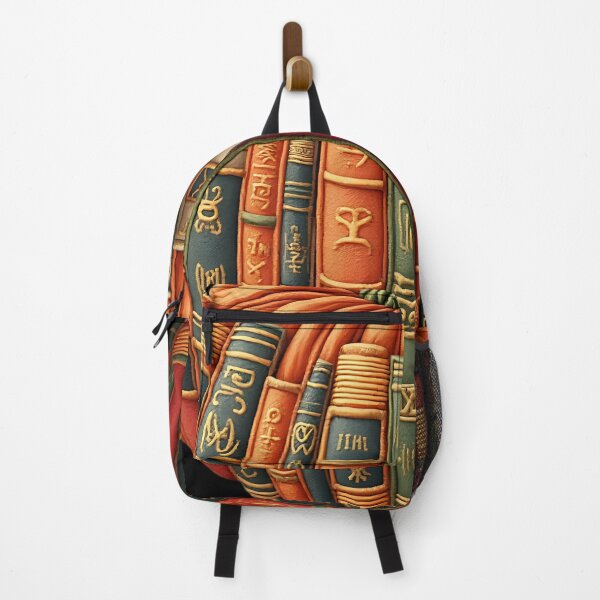 Item preview, Fall Pumpkin Book Stack Halloween Library Reading Design designed and sold by ArtDesignTp.