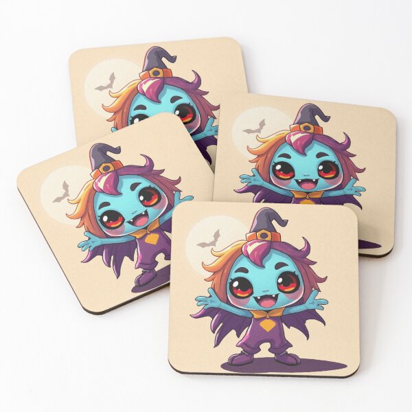 Item preview,  Halloween Cute Pumpkin child character art illustration kawaii trick or treat designed and sold by Vintage Designs +.
