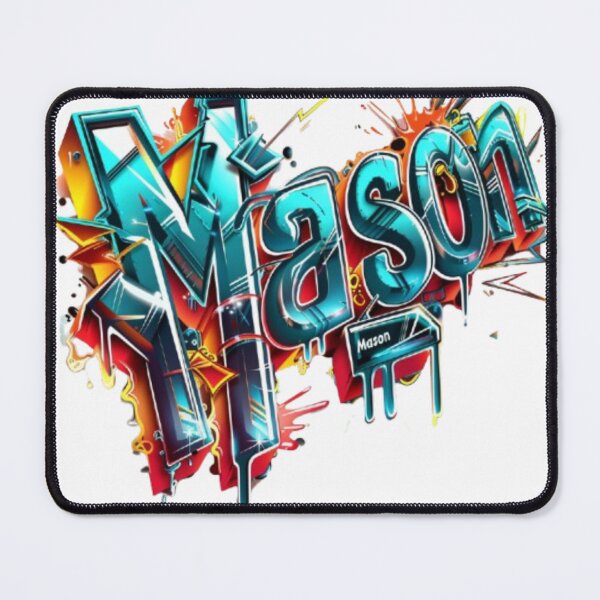 Item preview, Mason Graffiti Street Art Name Design designed and sold by AlexLineArt.