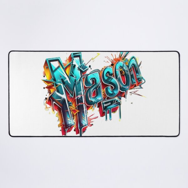 Item preview, Mason Graffiti Street Art Name Design designed and sold by AlexLineArt.