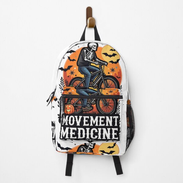 Item preview, Movement is Medicine Skeleton Halloween Bike Rider Design designed and sold by ArtDesignTp.