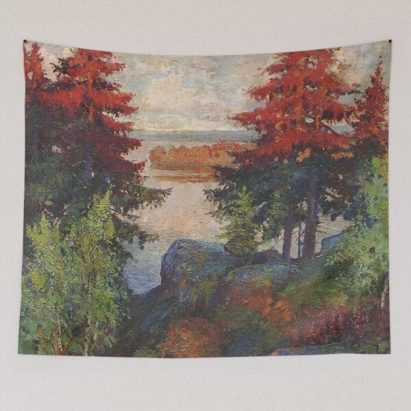 Item preview, Autumn Landscape with River designed and sold by tomorrowsart.