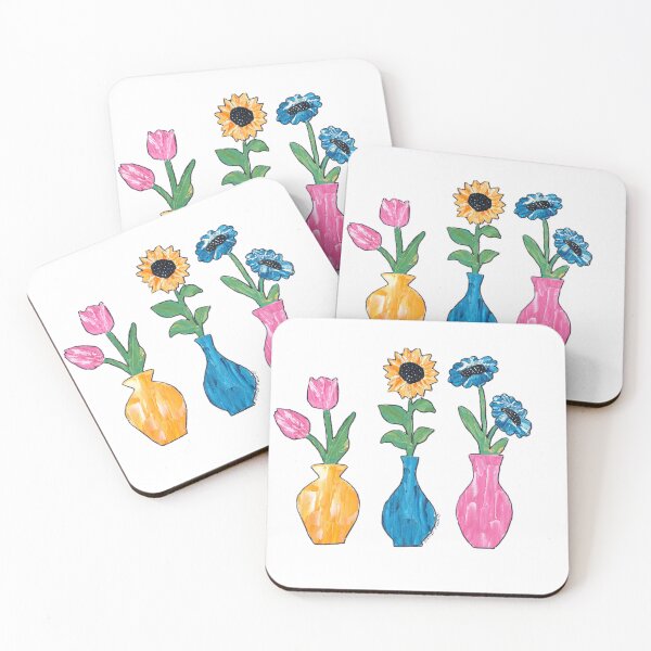 Item preview, Varied vases Flowers designed and sold by StellaBelleArts.