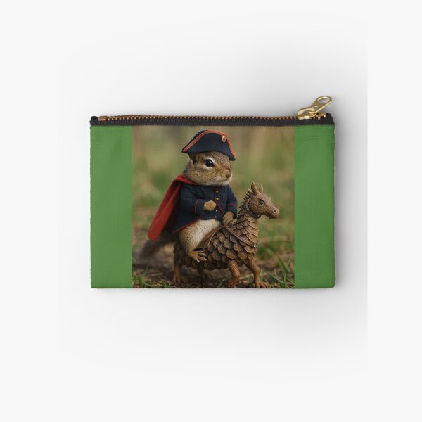 Aperçu de l'œuvre Chipmunk Napoléon sur un cheval en pomme de pin créée et vendue par Tridentulus.