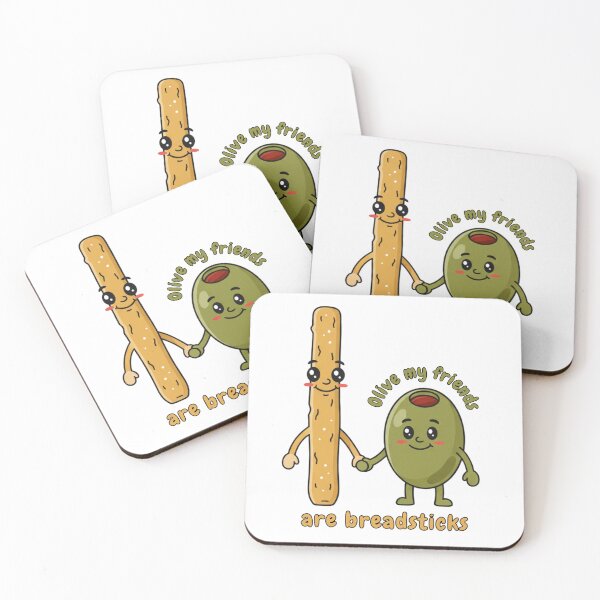 Item preview, Olive My Friends Are Breadsticks Funny Food Pun designed and sold by SimplyJasper.