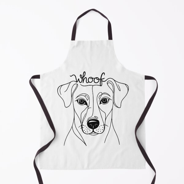 Item preview, Whoof Dog Line Art – Minimalist Black & White Pet Illustration designed and sold by Pet Lovers Market.