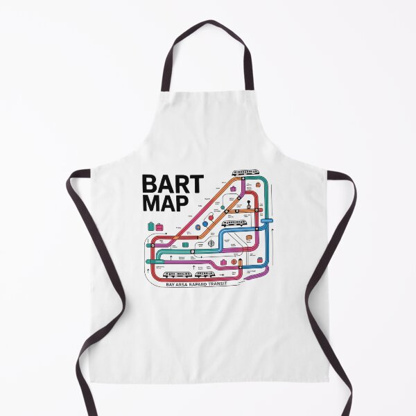 Item preview, Bart Map Transit Vector Design designed and sold by Privon.