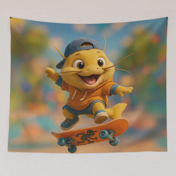 Item preview, Skater Yellow Bullhead Catfish designed and sold by Sillytoe.