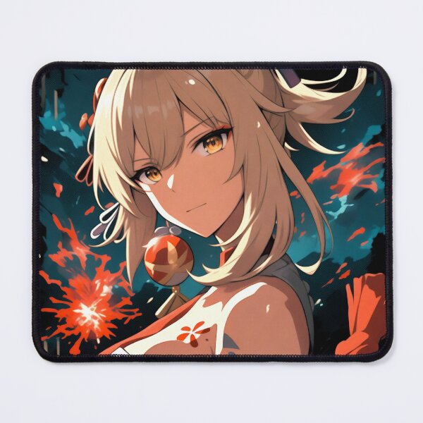 Item preview, Yoimiya: Firework Sparks of Naganohara's Joy in Inazuma designed and sold by Senpaiwaves.