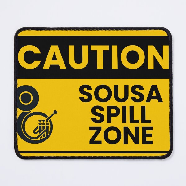 Item preview, Sousaphone Spill Zone Construction Band Parody Sign designed and sold by sorooart.