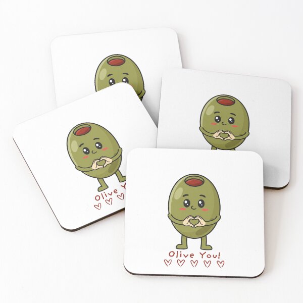 Item preview, Olive You Cute Punny Love Design designed and sold by SimplyJasper.