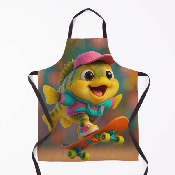 Item preview, Skater Yellow Perch Fish designed and sold by Sillytoe.