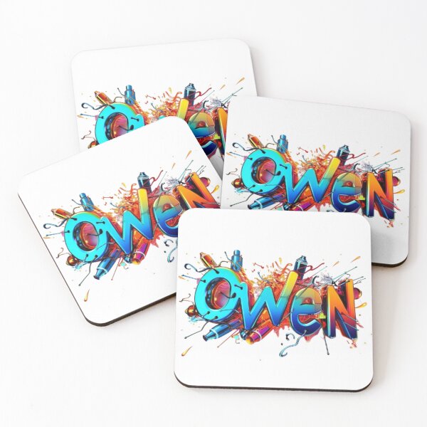 Item preview, Owen Graffiti Style Name Art – Urban Street Design designed and sold by AlexLineArt.