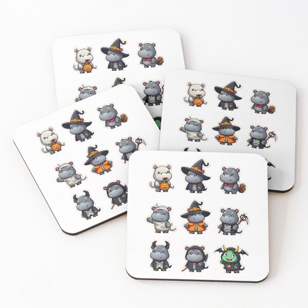 Item preview, Cute Hippo Halloween Costume Spooky Funny Animal Art designed and sold by ArtDesignTp.