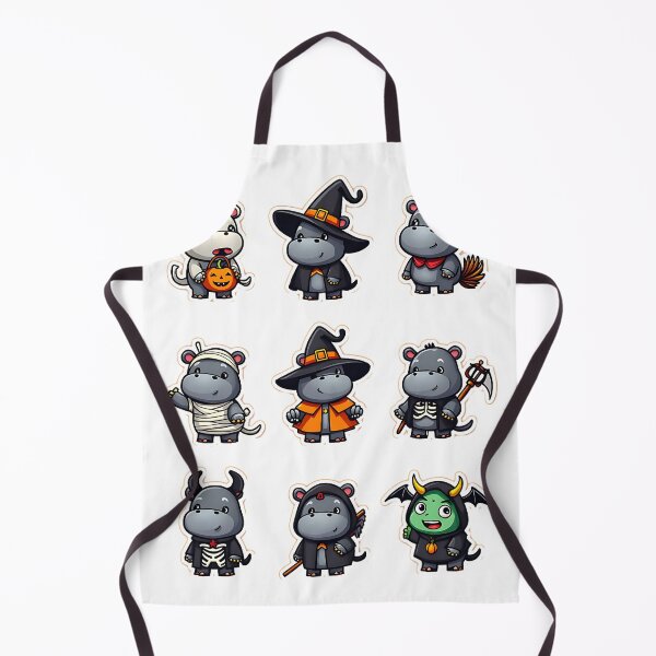 Item preview, Cute Hippo Halloween Costume Spooky Funny Animal Art designed and sold by ArtDesignTp.