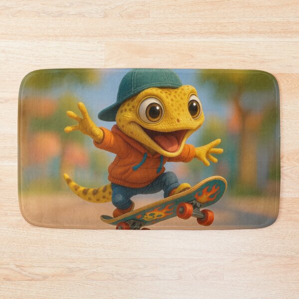 Artikelvorschau, Skater Gelb gefleckte Eidechse entworfen und verkauft von Sillytoe.