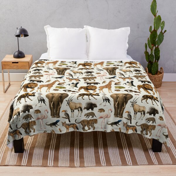 Item preview, Animals of the Kalahari Desert Retro Wildlife Illustration designed and sold by kakarikihill.