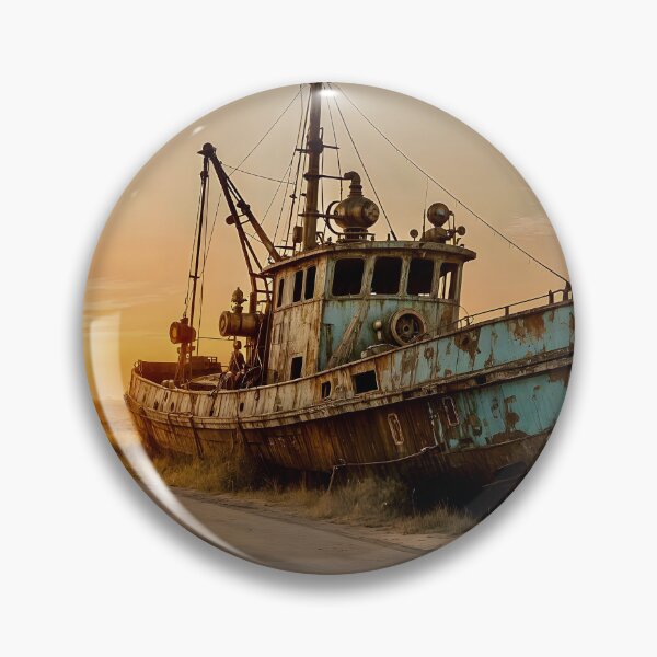 Item preview, Abandoned steam punk Fishing Trawler designed and sold by widdy170.