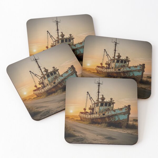 Item preview, Abandoned steam punk Fishing Trawler designed and sold by widdy170.