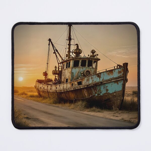 Item preview, Abandoned steam punk Fishing Trawler designed and sold by widdy170.