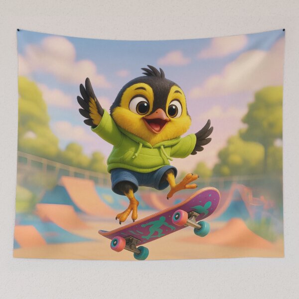 Item preview, Skater Yellow Tanager designed and sold by Sillytoe.