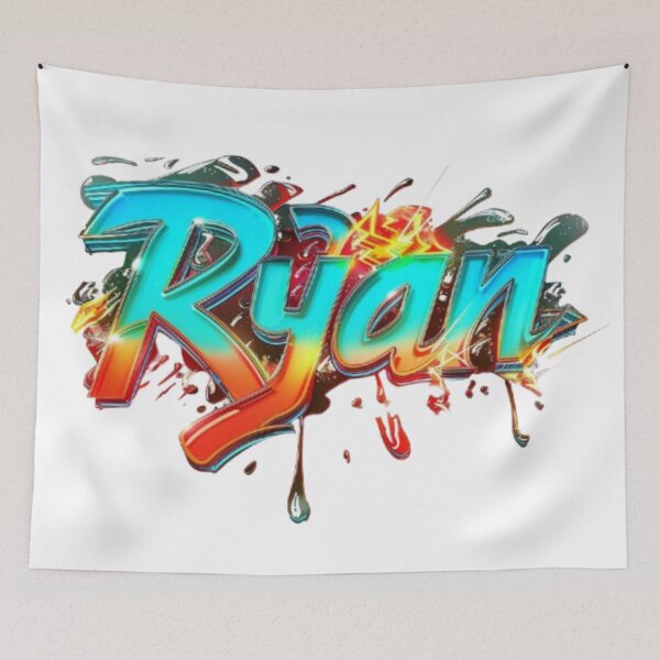 Item preview, Ryan Graffiti Style Name Art – Urban Street Design designed and sold by AlexLineArt.